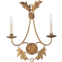 Vergoldete Wandlampe YAGMUR 2-flmg Design Lampe von ELSTEAD
