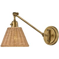 Verstellbare Wandleuchte Rattan Metall E27 Gelenkarm Verstellbare Wandleuchte Rattan Metall E27 Gelenkarm von ELSTEAD