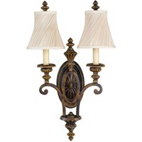 Wandlampe ANABELL 1 Walnuss 2xE27 Landhaus Lampe von ELSTEAD