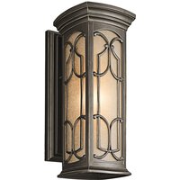 Wandlampe Außen in Bronze antik Creme IP44 ODETTE von ELSTEAD