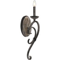 Wandlampe CAMELOT 8 in Zink Antik Holz Lampe Wandlampe CAMELOT 8 in Zink Antik Holz Lampe von ELSTEAD