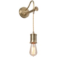 Wandlampe COLGAR Messing Design Lampe Wohnzimmer von ELSTEAD