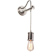 Wandlampe COLGAR Messing in Nickel Lampe Flur Bett von ELSTEAD