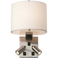 Wandlampe Leuchte Leselampen schwenkbar Schlafzimmerleuchte Bettlampe silber von ELSTEAD