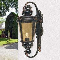 Wandleuchte Außen Laterne Braun Stahl IP44 Hof von ELSTEAD