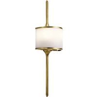 Wandleuchte Bad Messing Weiß B:17cm Bad Lampe ARYA Wandleuchte Bad Messing Weiß B:17cm Bad Lampe ARYA von ELSTEAD