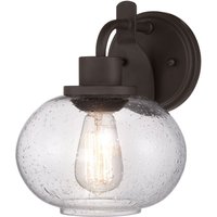 Wandleuchte Bad Metall Glas B:20cm Bad Lampe FELI