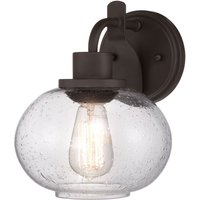 Wandleuchte Bad Metall Glas B:20cm Bad Lampe FELI von ELSTEAD