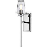 Wandleuchte Badezimmer Chrom 56 cm hoch E27 IP44 von ELSTEAD