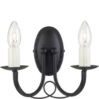 Wandleuchte GOTICA 5 Schwarz Kerzenform Lampe von ELSTEAD