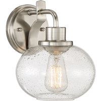 Wandleuchte Glas Metall Industrial Design E27 FELI von ELSTEAD