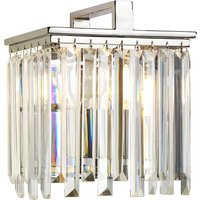 Wandleuchte Kristall Art Déco E27 in Nickel Klar E27 Wandleuchte Kristall Art Déco E27 in Nickel Klar E27 von ELSTEAD