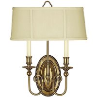 Wandleuchte Messing Stoff Barock Design CAMI von ELSTEAD