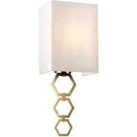 Wandleuchte Stoff Up Down Creme Messing antik Modern Wandleuchte Stoff Up Down Creme Messing antik Modern von ELSTEAD