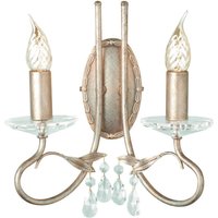 Wandleuchte in Silber Gold Kristalle E14 Wohnzimmer von ELSTEAD