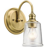 Waverly 1 Licht Wandleuchte, Naturmessing, E27 - Elstead Waverly 1 Licht Wandleuchte, Naturmessing, E27 - Elstead von ELSTEAD