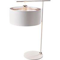 Wohnliche Tischlampe Weiß Silber blendarm Schlafzimmer Wohnliche Tischlampe Weiß Silber blendarm Schlafzimmer von ELSTEAD