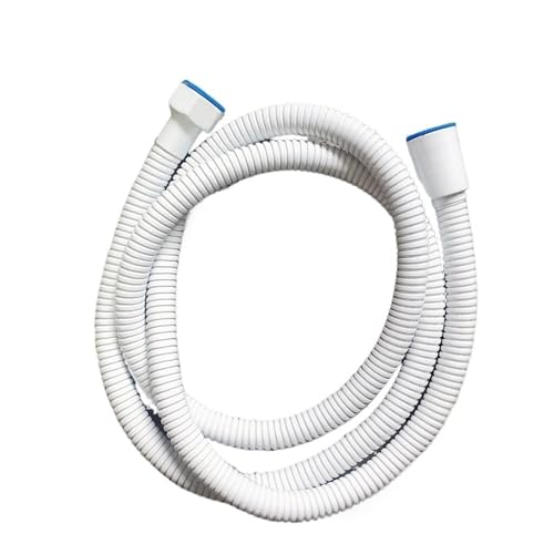 Duschschlauch,Brauseschlauch Weißer, Flexibler Duschschlauch Aus Edelstahl, 1,5 M 2M Lang(200cm) von ELTOX