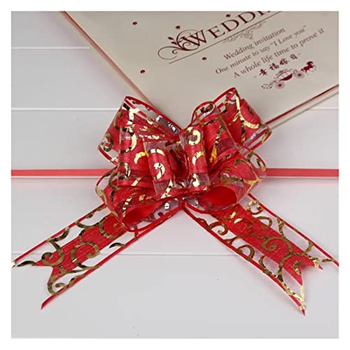 Geschenkschleife,Autoschleifen Hochzeit 100 stücke schön 50mm pull bogen ribbon for blumenstrauß geschenk verpackung weihnachten party hochzeitsauto dekoration (Color : 9) von ELTOX