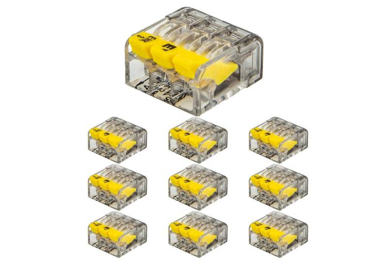 ELTROPA Klemmen Steckklemme (10 Stück)- für 3 flexible & Massivleiter 0,2 bis 2,5 mm² von ELTROPA