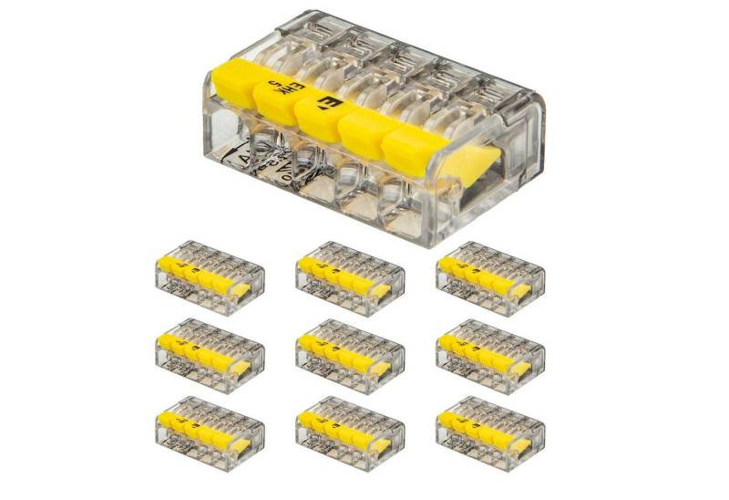 ELTROPA Klemmen Steckklemme (10 Stück) - für 5 flexible & Massivleiter 0,2 bis 2,5 mm² von ELTROPA