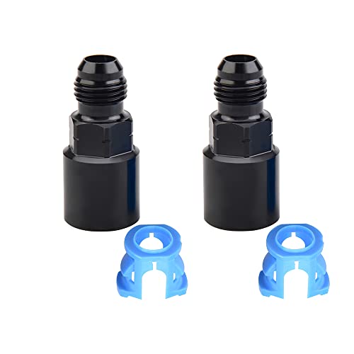 6an an6 männlich bis 5/16 3/8 SAE Schnelle Trennung von weiblichen Druck auf EFI -Anschlussstecker Ölbrennstoffleitungsadapter 2PCs kompatibel mit Kraftstoffeinspritzsystemen(2PCS AN8-5 16) von ELUPNMF