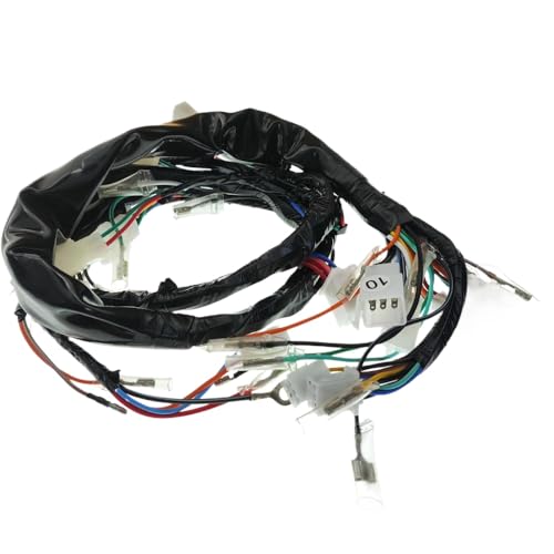 Elektrische Kabelbaumdrahtlinie kompatibel mit 250ccm Motorcycles Fits GN250 GN 250 Models Ersatz Teil 36610 38301 Hauptdrahtkabelbaum von ELUPNMF