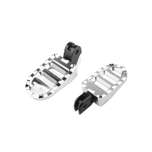 Motorradfußschuh den Pedalen Vorderfuß ruhen kompatibel mit Bonneville Bobber 2017-2025 Rocket 3R 20-25 Modelle(A-Silver) von ELUPNMF