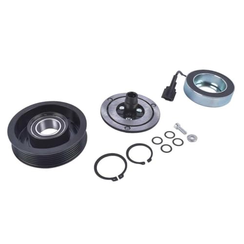 Wechselstromkompressor mit Kupplung kompatibel mit 2011-2017 1. 6L-Motormodelle passt zu 7-farroverischen Riemenscheibensystem-Teilenzahlen 926001KC1C 926001KC2A 926001KC7B Ersatz Kompatibel mit AP02 von ELUPNMF
