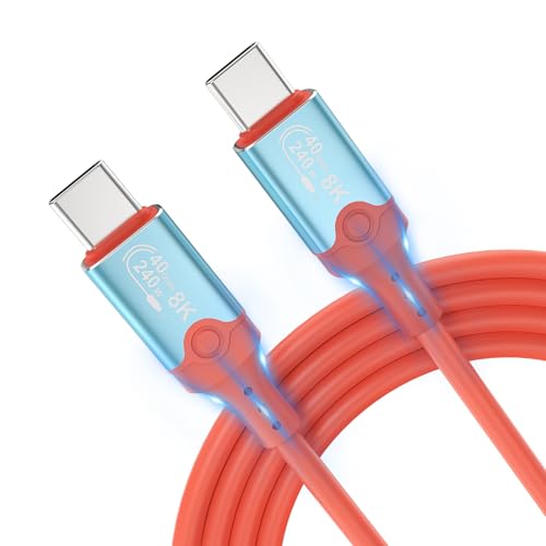 ELUTENG 240W USB C Kabel, 40Gbps USB C auf USB C Kabel [1M], PD Schnellladekabel USB Ladekabel Typ C für iPhone 16 15 Pro Max Samsung Galaxy S24 S23 S22 iPad Pro MacBook Air von ELUTENG