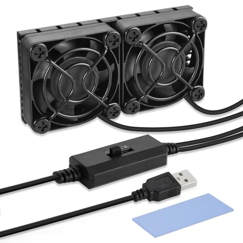 ELUTENG USB Lüfter 40mm Doppel 2 in 1 4cm Mini USB Ventilator mit 3 Einstellbare Geschwindigkeiten PC Lüfter Klein USB Computer mit Schwarzem Metallgitter für Computer PS4 Laptop TV Box Router ELUTENG USB Lüfter 40mm Doppel 2 in 1 4cm Mini USB Ventilator mit 3 Einstellbare Geschwindigkeiten PC Lüfter Klein USB Computer mit Schwarzem Metallgitter für Computer PS4 Laptop TV Box Router von ELUTENG