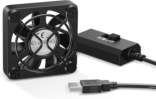 ELUTENG 40mm USB Lüfter 5V Klein Mini mit L/M/H 3 Einstellbare Geschwindigkeit, USB PC Computer Ventilator Lüfter 4cm Gehäuselüfter für Laptop/PS4 /TV Box/AV Schrank/Router ELUTENG 40mm USB Lüfter 5V Klein Mini mit L/M/H 3 Einstellbare Geschwindigkeit, USB PC Computer Ventilator Lüfter 4cm Gehäuselüfter für Laptop/PS4 /TV Box/AV Schrank/Router von ELUTENG