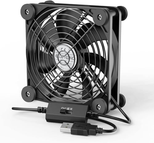 ELUTENG USB Lüfter 120mm PC Lüfter mit 8 Schutzpolster Stoßdämpfend USB Ventilator mit 3 Geschwindigkeitsstufen 5V Computer FAN 120mm Kompatibel für Computer/PS4/PS5/Laptop ELUTENG USB Lüfter 120mm PC Lüfter mit 8 Schutzpolster Stoßdämpfend USB Ventilator mit 3 Geschwindigkeitsstufen 5V Computer FAN 120mm Kompatibel für Computer/PS4/PS5/Laptop von ELUTENG