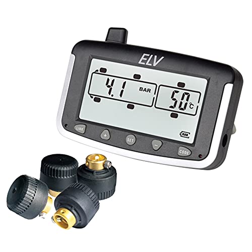 ELV Reifendruckkontrollsystem EK215, für Wohnmobile und Transporter, erweiterbar, mit 4 Sensoren von ELV