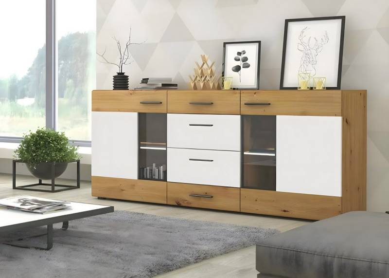 ELYFLAIR Kommode Elegantes Sideboad - Kommode mit hochwertiger Möbelplatte - 170cm von ELYFLAIR