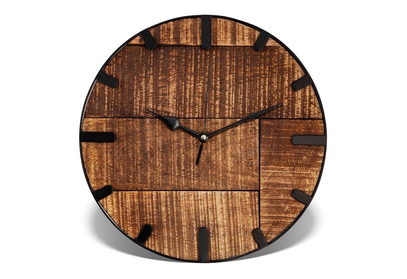 ELYFLAIR Wanduhr ELYFLAIR® Retro Wanduhr Holz Wohnzimmeruhr Uhr Vintage Deko von ELYFLAIR