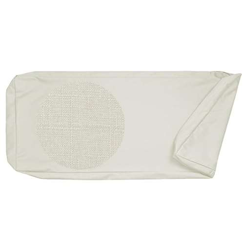 ELYSYSRL 5cm Dicke Sitzkissen Bank Bezug, Ersatzbezug für Sitzauflage, Leinen Bezug für Bankauflage Bankkissen, Gartenbank Auflage Outdoor Bezug, Waschbare Sitzauflage Kissenbezug(Beige,130x30x5cm) von ELYSYSRL