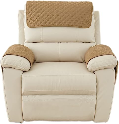 ELYSYSRL Armlehnenschoner, Sesselschoner 3er- Pack Sofaschoner Anti-Rutsch Antifouling Sesselbezug für Relaxsessel mit Taschen Möbelschutz (Color : #4) von ELYSYSRL