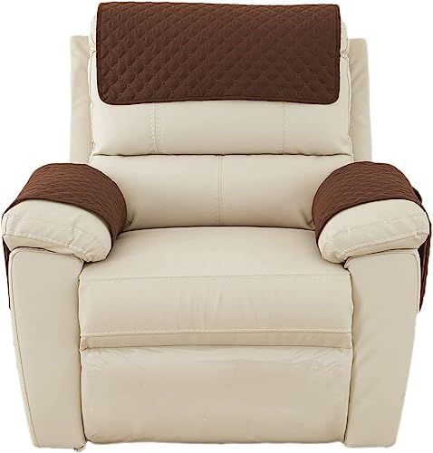 ELYSYSRL Armlehnenschoner, Sesselschoner 3er- Pack Sofaschoner Anti-Rutsch Antifouling Sesselbezug für Relaxsessel mit Taschen Möbelschutz (Color : #5) von ELYSYSRL