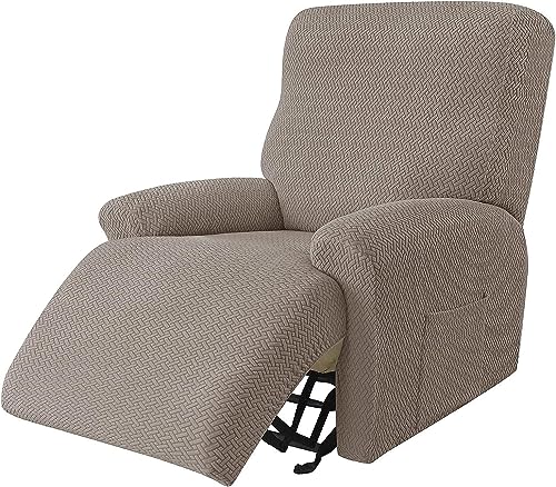 ELYSYSRL Bezug für Relaxsessel mit Liegefunktion Stretch Stretchhusse für Relaxsessel 4-Teilig Sesselschoner Bunt Sesselbezug für Liege Sessel Waschbar mit Taschen (Color : #28) von ELYSYSRL