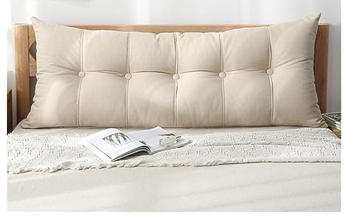 ELYSYSRL Couchkissen Groß Dekokissen Kopfteil Gepolstert Kissen Rückenlehnen Sofakissen Lesekissen Perfekt als Unterstützend Rückenkissen Bett Lendenkissen Wandkissen (Color : #3, Size : 150x60x20cm) von ELYSYSRL