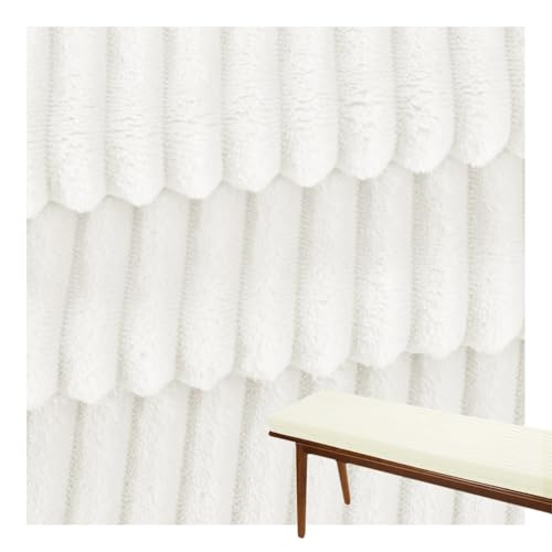 ELYSYSRL Ersatzbezüge für Bankkissen 120x40 100x50 180x60 200x50, Waschbar Abnehmbar, 5 cm Dick Bankkissenbezug mit Reißverschluss und Rutschfester Unterseite(Beige,110x60x5cm) von ELYSYSRL