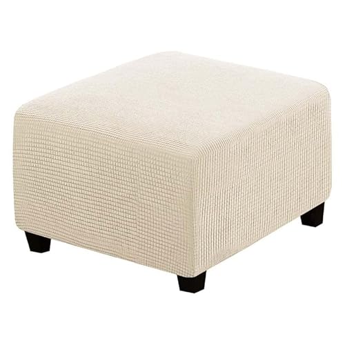 ELYSYSRL Hockerbezug Rechteckiger Bezug für Fußhocker Fußbank Elastisch Husse für Sofa Sitzhocker Überzug für Quadratisch Hocker Fußschemel Fußstütze (Color : #6, Size : M:43-55CM/17-22IN) von ELYSYSRL