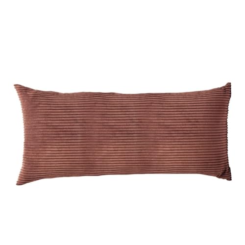 ELYSYSRL Kordsamt Kissenbezug Seitenschläferkissen Kissenhülle Bezug 50x70 60x80 cm Kuschelkissen Kopfkissenbezüge für Kissen 50x152 cm, mit Reißverschluss(Brown,50x70cm) von ELYSYSRL