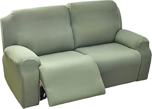 ELYSYSRL Sesselschoner für Relaxsessel 1/2/3 Sitzer Stretch Relaxsofa Bezüge 4/6/8-Teilig Relaxsofa Schonbezüge mit Seitentasche, Möbelschutz für Wohnzimmer (Color : #11, Size : 2 People (6 Pieces)) von ELYSYSRL