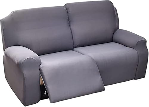 ELYSYSRL Sesselschoner für Relaxsessel 1/2/3 Sitzer Stretch Relaxsofa Bezüge 4/6/8-Teilig Relaxsofa Schonbezüge mit Seitentasche, Möbelschutz für Wohnzimmer (Color : #2, Size : 2 People (6 Pieces)) von ELYSYSRL
