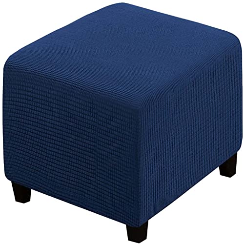 ELYSYSRL Stretch Bezug Für Fußhocker Quadratisch Hockerbezug Fußstütze Faltbarer Osmanische Abdeckung Geeignet zur Aufbewahrung von Fußschemel Waschbar Dekorative (Color : #6, Size : 55x55cm/22x22in) von ELYSYSRL