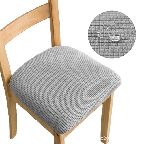 ELYSYSRL Stretch Stuhlbezug Sitzfläche, Waschbarer Bezug für Stühle Sitzbezüge für Esszimmerstühle, Spandex Anti-Staub Esszimmerstuhl Hussen (Color : #2, Size : 2 Stücke) von ELYSYSRL