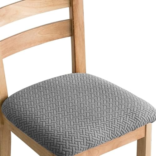 ELYSYSRL Stretch Stuhlbezug Sitzfläche, Waschbarer Bezug für Stühle Sitzbezüge für Esszimmerstühle, Spandex Anti-Staub Esszimmerstuhl Hussen (Color : #22, Size : 8PCS) von ELYSYSRL