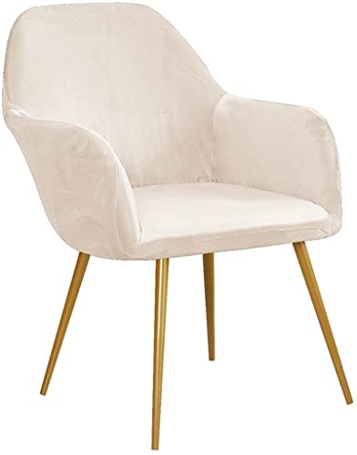 ELYSYSRL Stretch Stuhlhussen-Bezüge mit Armlehne Samt Stuhlbezug Esszimmerstühle Husse Stretch Abdeckung Moderne Beschützer Haus Schutzhülle für Restaurant Büro (Color : #10, Size : 6PCS) von ELYSYSRL